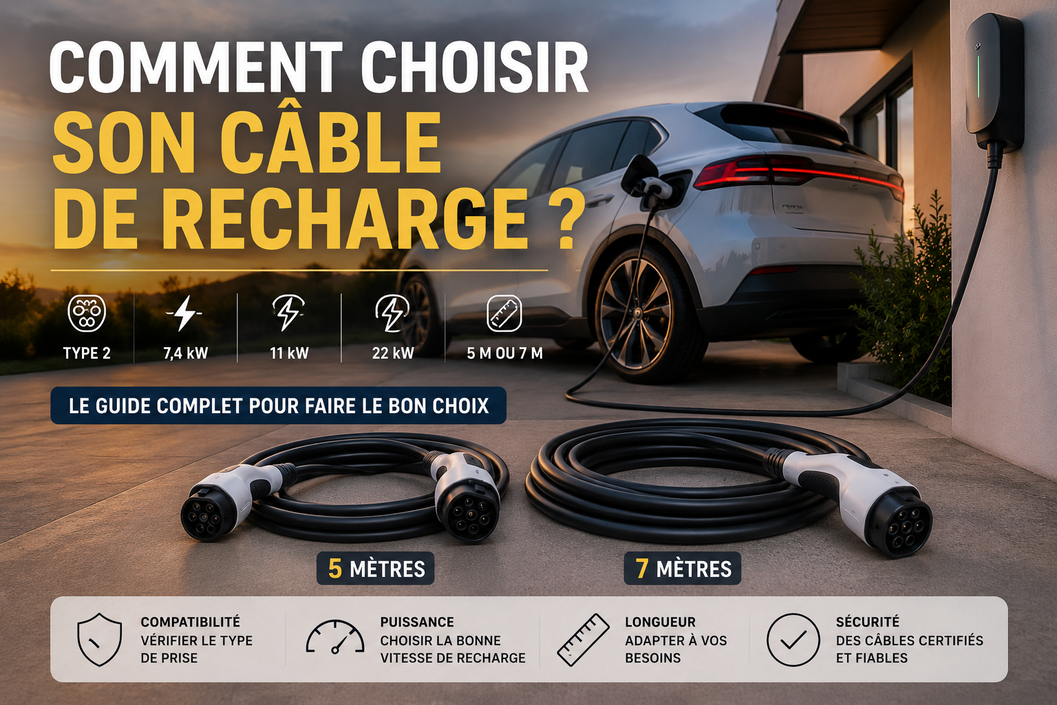 Comment choisir son câble de recharge pour voiture électrique en 2026 ?