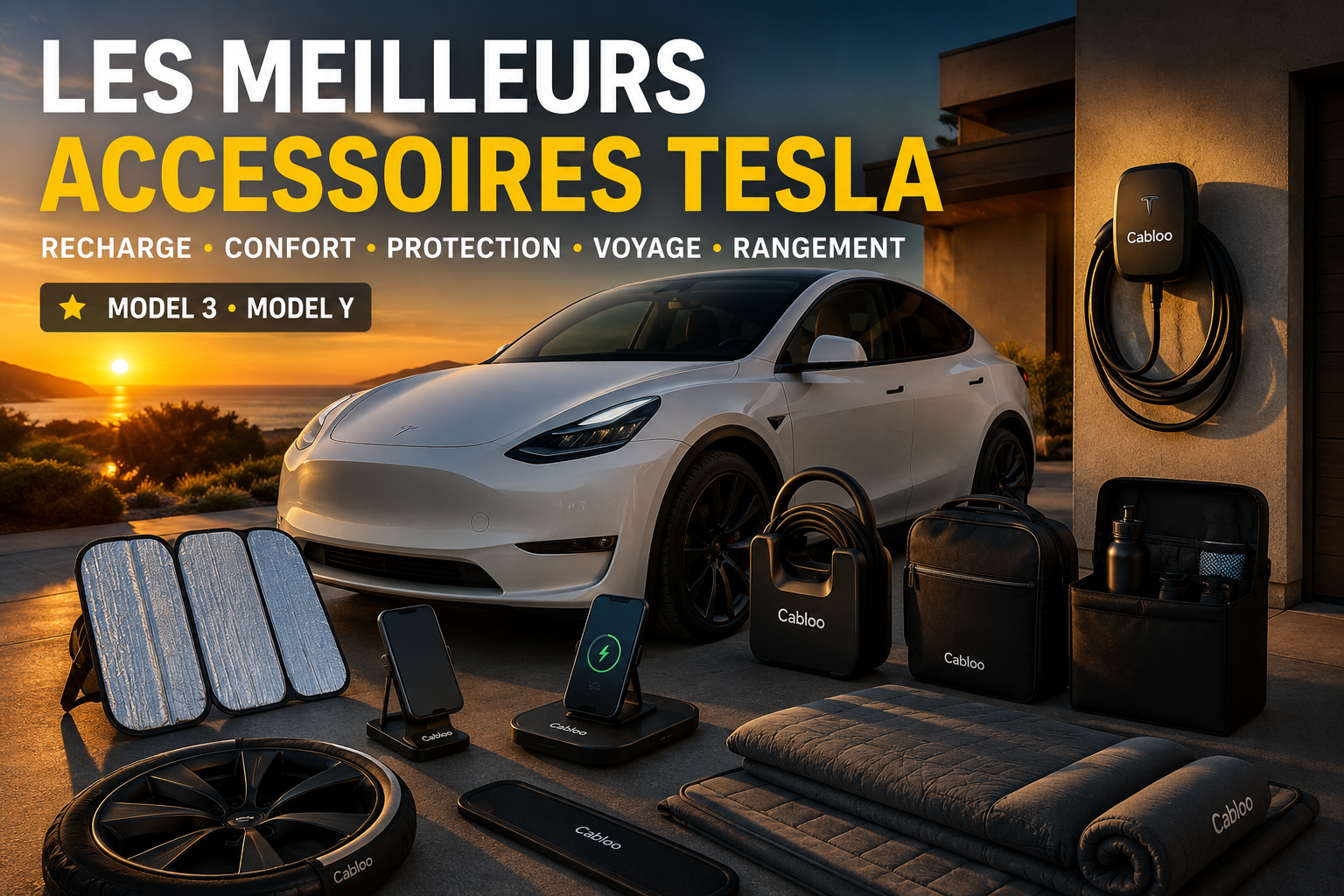 Les meilleurs accessoires pour Tesla Model 3 et Y